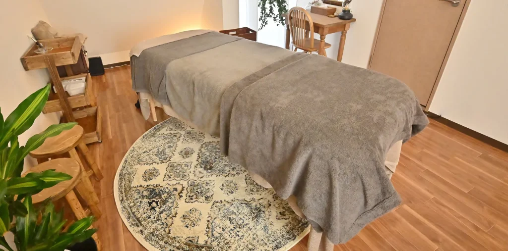 オーガニックフェイシャル施術ベッド